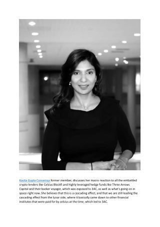 Kavita Gupta Consensys on Blockchain