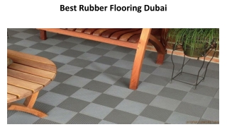 Best Rubber Flooring Dubai