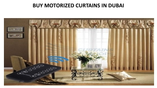 BUY MOTORIZED CURTAINS IN DUBAI