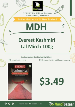 Everest Kashmiri Lal Mirch 100g - Mandi Bazaar