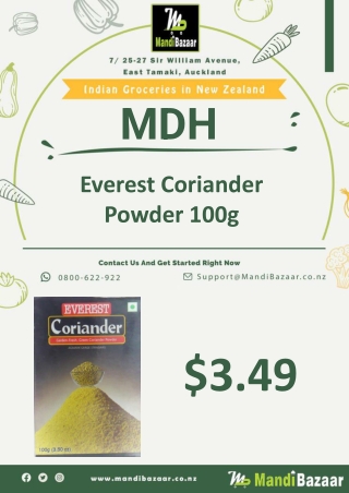 Everest Coriander Powder 100g - Mandi Bazaar