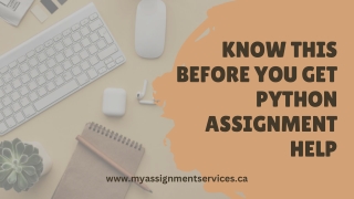 Know This Before You Get Python Assignment Help