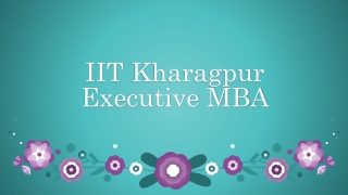 IIT Kharagpur Executive MBA