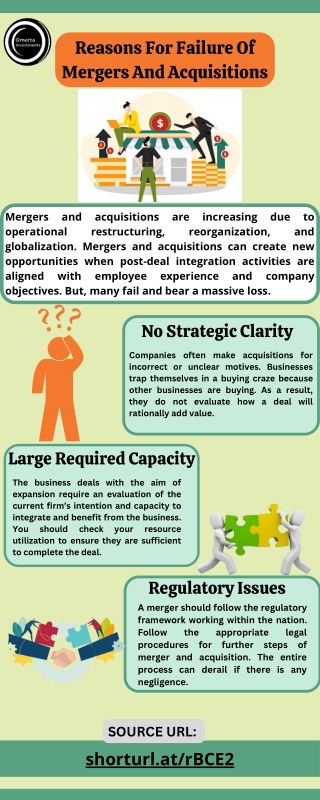 Reasons For Failure Of Mergers And Acquisitions