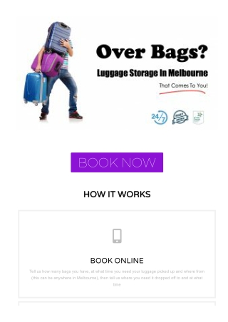 Melbourne Luggage Storage | Luggage Storage Services In Melbourne