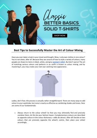 Best Tips to Successfully Master the Art of Colour Mixing