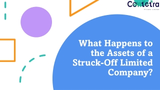 What Happens To The Assets Of A Struck-off
