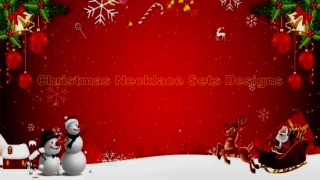 Christmas Necklace Sets Designs