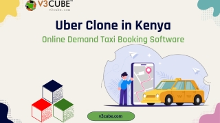 Uber Clone Kenya -Online Demand Taxi Booking Software