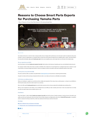 Yamaha genuine parts  spare parts exports