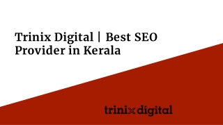Trinix Digital | Best SEO Provider in Kerala