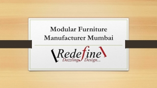 Modular Furniture Manufacturer Mumbai