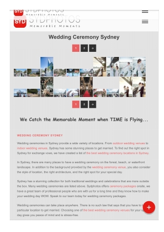 Sydney Wedding Ceremony