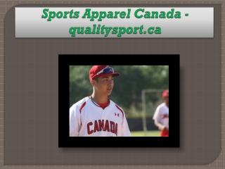 Sports Apparel Canada - qualitysport.ca