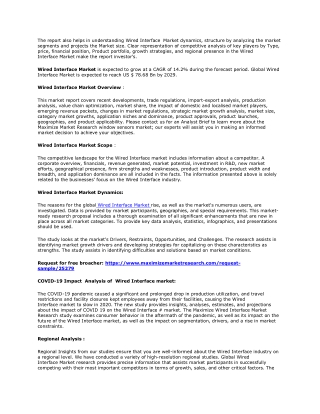 Global Wired Interface Market