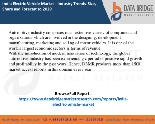 India Electric Vehicle Market Report