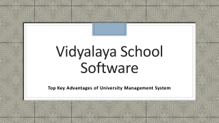 Top Key Advantages of University Management System