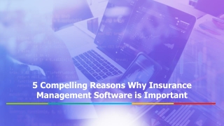 5 Compelling Reasons Why Insurance Management Software is Important