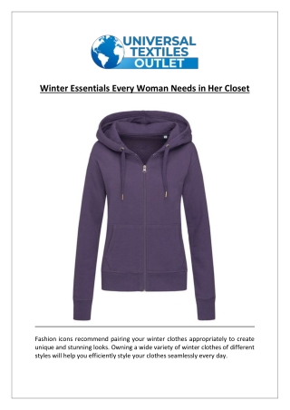 Winter Essentials Every Woman Needs in Her Closet