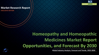 Homeopathy and Homeopathic Medicines Market