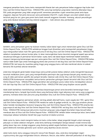 Pin Dari Situs Judi Slot Online Deposit Pulsa - Kingslot96 Di Situs Casino Onlin