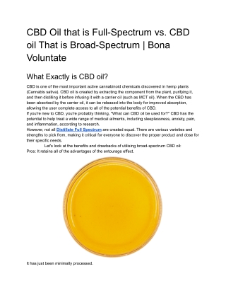 CBD Oil that is Full-Spectrum vs. CBD oil That is Broad-Spectrum _ Bona Voluntate