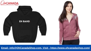 Order & Design Your Own Custom Canadian Hoodies for Sale Online || OhCanadaShop