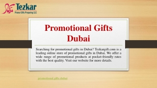 Promotional Gifts Dubai | Tezkargift.com