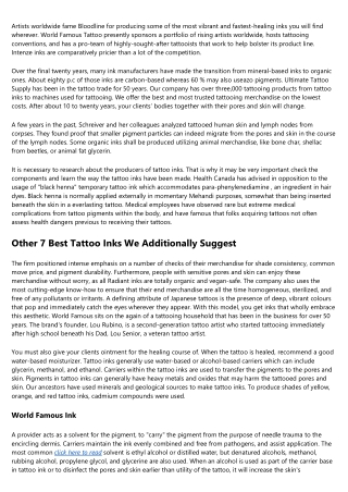 Tattoo Ink, Organic Tattoo Ink Units, Low-cost Tattoo Ink Kits Wholesale