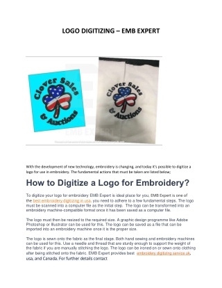 How to Digitize a Logo for Embroidery