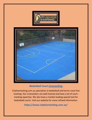 Basketball Court Linemarking | Citylinemarking.com.au