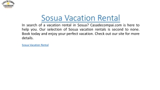Sosua Vacation Rental  Casadecompai.com