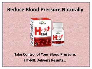 Promote Healthy Blood Pressure with HT NIL Capsule