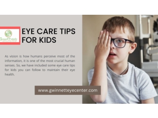 Eye Care Tips For Kids