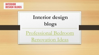 Professional Bedroom Renovation Ideas | Interiordesignblogs.net