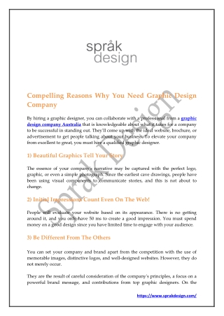 Compelling Reasons Why You Need Graphic Design Company