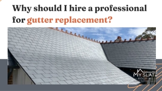 Why should I hire a professional for gutter replacement