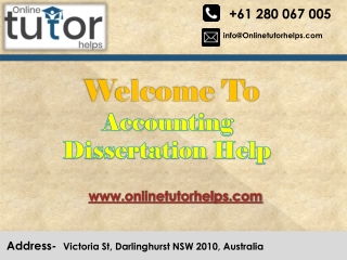 Accounting Dissertation Help PPT