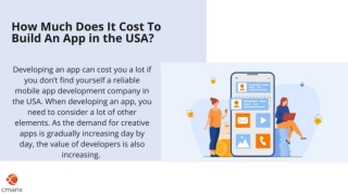 How Much Does It Cost To Build An App in the USA?