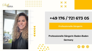 Professionelle Sängerin Baden-Baden Germany - Steffi Mira