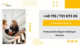 Professionelle Sängerin Waiblingen Germany - Steffi Mira