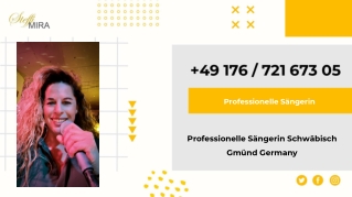 Professionelle Sängerin Schwäbisch Gmünd Germany - Steffi Mira