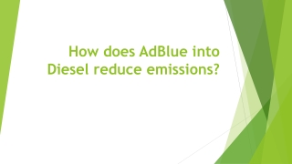How addlue reduces emisson