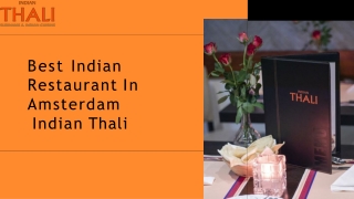 Best Indian Restaurant In Amsterdam - Indian Thali