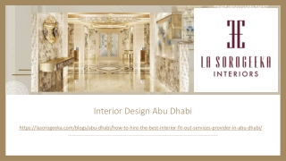 Interior Design Abu Dhabi