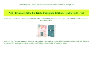 {mobiePub} NIV  Ultimate Bible for Girls  Faithgirlz Edition  Leathersoft  Teal pdf free
