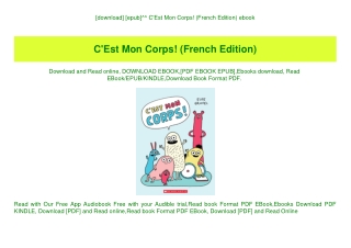 [download] [epub]^^ C'Est Mon Corps! (French Edition) ebook