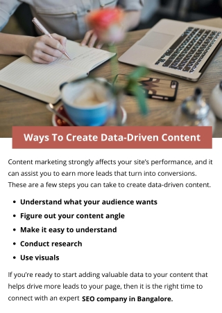 Ways To Create Data-Driven Content