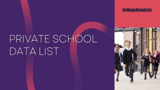 PRIVATE SCHOOL DATA LIST