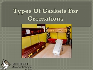 Types Of Caskets For Cremations